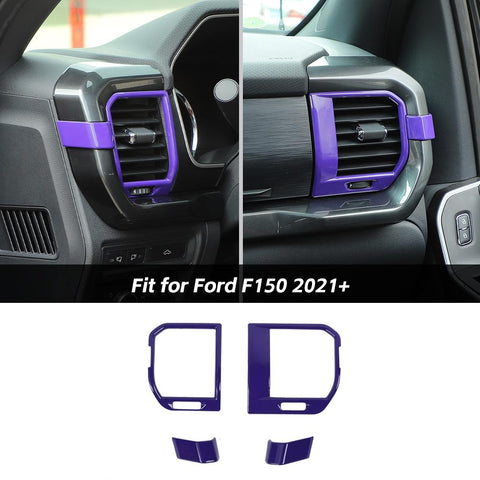 Center Console Side Air Vent AC Outlet Cover Trim Decor For Ford F150 2021+ Accessories | CheroCar