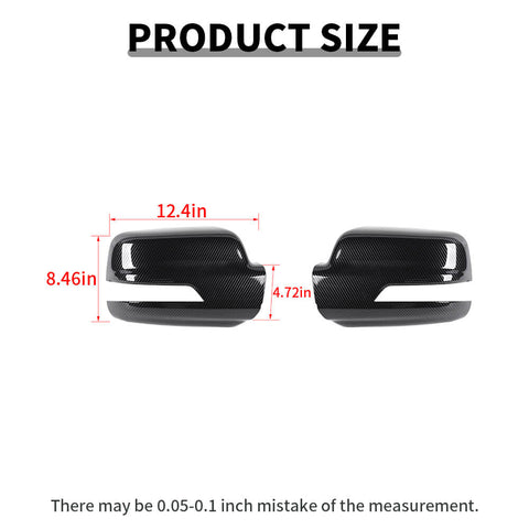For 2018+ Dodge RAM Reverse Mirror Caps Shell Trim Cover