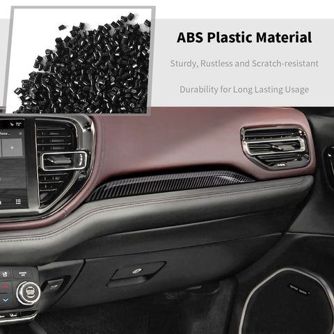 For 2011+ Dodge Durango Co-Pilot Center Console Dash Strip Trim Cover