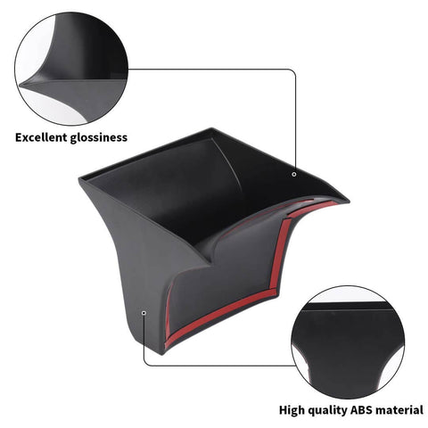 For 2015+ Ford Mustang Rear Seat Storage Tray Box Container Organizer Bin