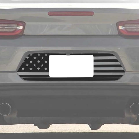 Rear License Plate Sticker Decal Cover For Chevy Camaro 2017+ US Flag Accessories | CheroCar