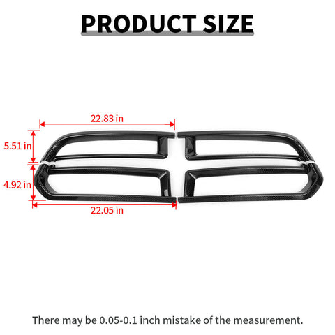 For 2011-2020 Dodge Durango Front Grill Mesh Grille Inserts Trim Cover