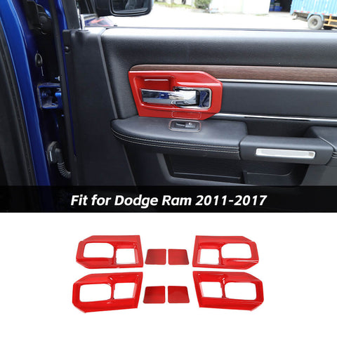 Interior Door Handle Bowl Trim Cover Decor For Dodge Ram 2011-2017 Accessories | CheroCar