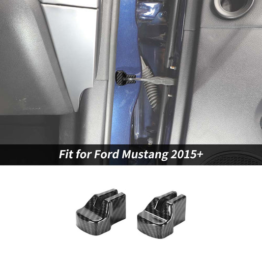 For 2015+ Ford Mustang Door Stopper Buckle Protect Bezel Cover Trim