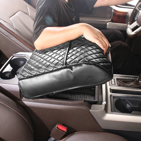 For 2015-2020 Ford F150 Center Console Armrest Box Pad Lether Cover