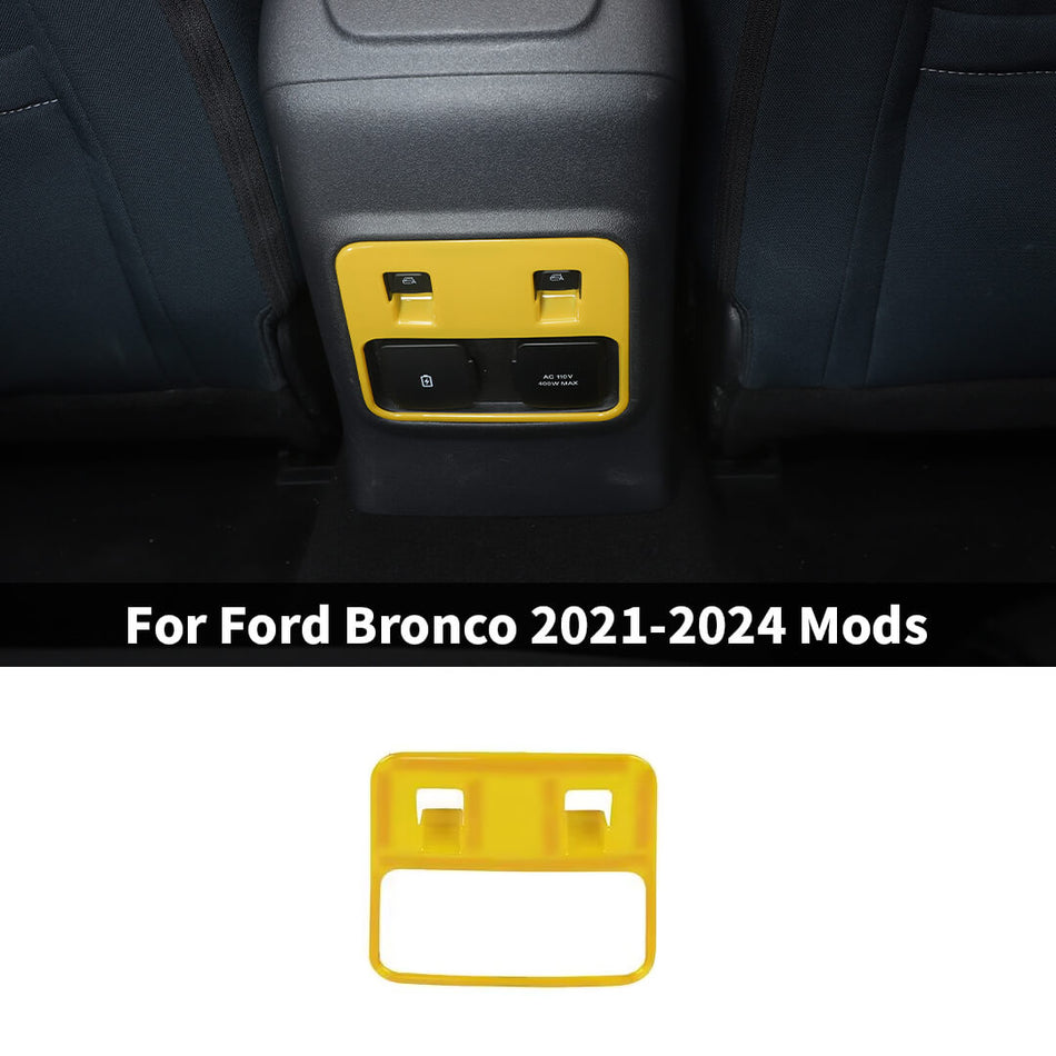 For 2021-2024 Ford Bronco Rear Window Switch Button Panel Frame Decoration