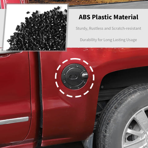 For 2014-2018 Chevy Silverado/GMC Sierra Fuel Tank Door Panel Cap Cover Trim