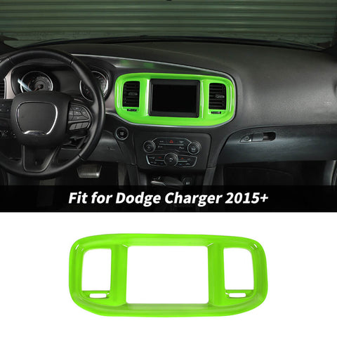For 2015+ Dodge Charger Interior GPS Navigation Panel Cover Trim