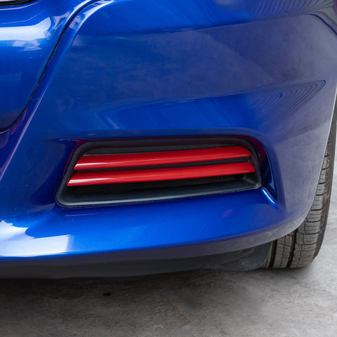 For 2015+ Dodge Charger Front Bumper Strips Overlay Trim Cover