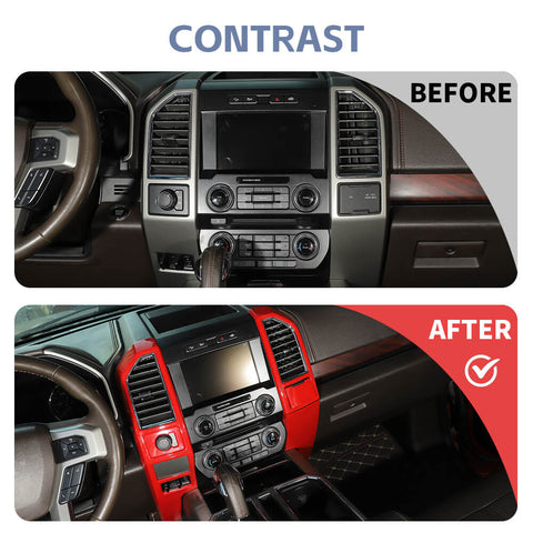 For 2015-2020 Ford F150 6 x Central Control Panel Cover Trim Frame