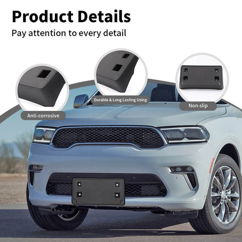 For 2021+ Dodge Durango Front License Plate Bracket Panel Bezel