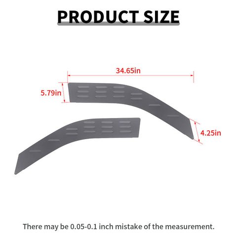 For 2009-2017 Dodge RAM Front Rear Window Glass Louver Ventilation Panel Air Vent Plate