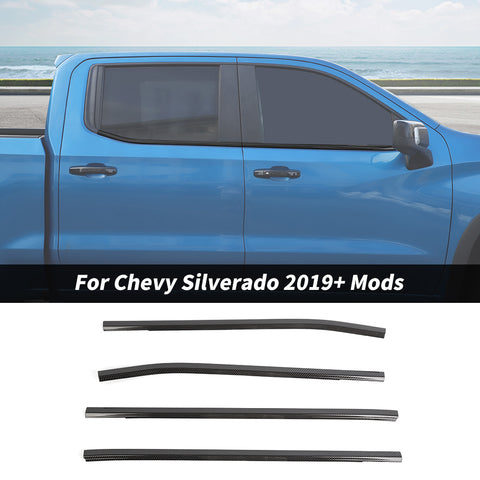 For 2019+ Chevy Silverado/GMC Sierra Window Bottom Sill Strip Moldings Trim