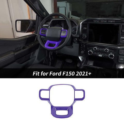 For 2021+ Ford F150 Steering Wheel Cover Trim