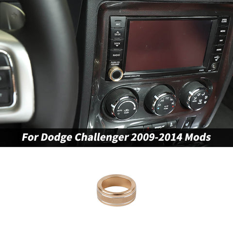 For 2009-2014 Dodge Challenger Center Console Navigation Switch Knob Trim Ring