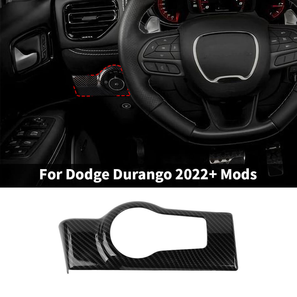 For 2022+ Dodge Durango Interior Headlight Switch Button Panel Trim Cover