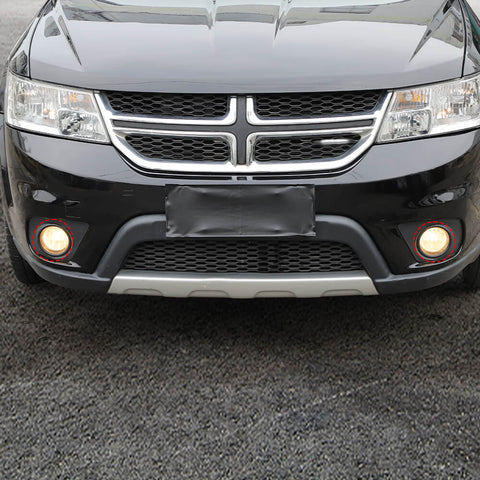 For 2009+ Dodge Challenger/2007-2012 Nitro Smoked Black Front Fog Lamp Light Decor Cover Trim