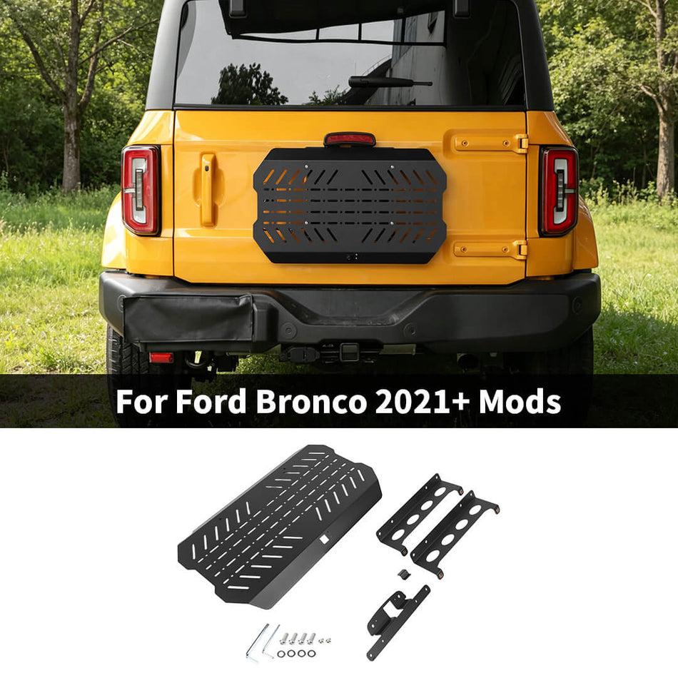 For 2021+ Ford Bronco Tailgate Expansion Bracket Rear Door Support Rack Cargo Mount（5 pcs）