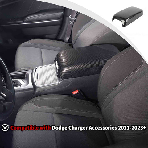 For 2011+ Dodge Charger/Chrysler 300C Armrest Box Panel Decor Trim Cover