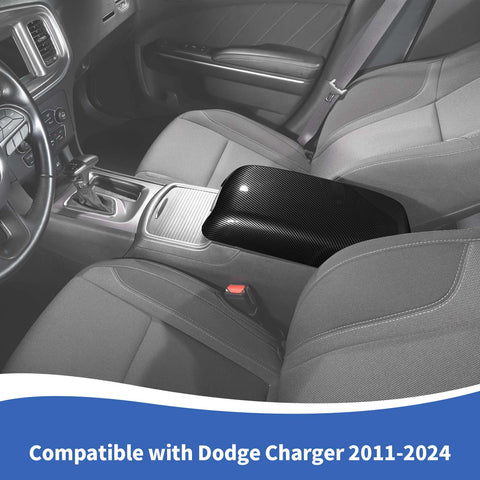 For 2011+ Dodge Charger/Chrysler 300C Armrest Box Panel Decor Trim Cover