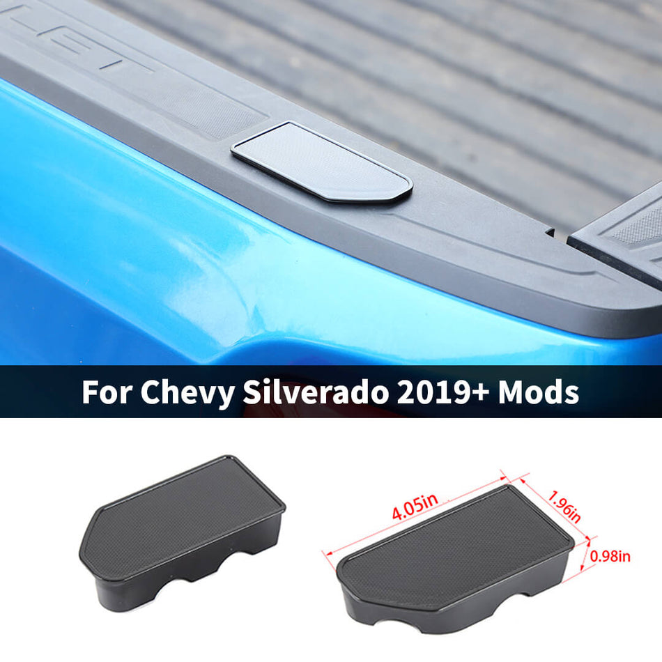 For 2019+Chevy Silverado/GMC-SIERRA Rear Door Tailgate Pedal Protect Cover Trim (2 pcs)
