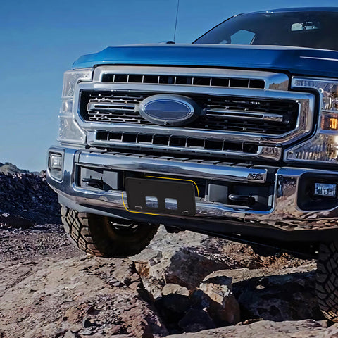 For 2020-2022 Ford F250/F350/F450/F550 Front Bumper License Plate Frame Bracket Holder