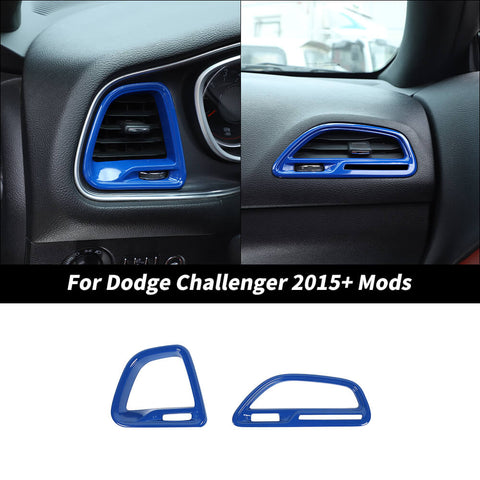 For 2015+ Dodge Challenger Dashboard Side Air Vent Outlet Cover Trim