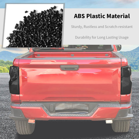 For 2023+ Chevy Colorado Smoked Black High Brake Light Taillight Lamp Cover Trim