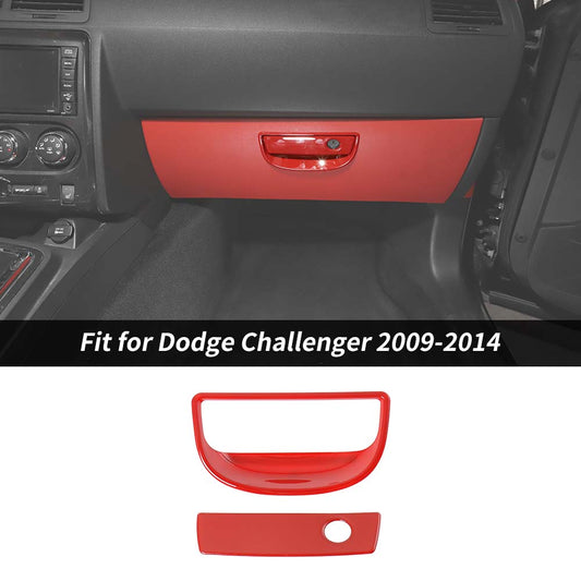 For 2009-2014 Dodge Challenger Co-pilot Storage Box Handle Trim Bezels