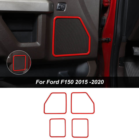 Interior Trim Full Set Available Separately Red For Ford F150 2015-2020 Accessories | CheroCar