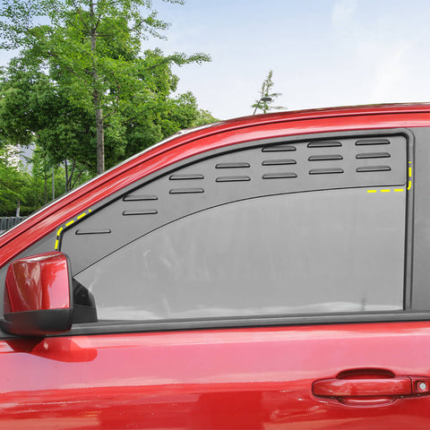 For 2014+ Chevy Colorado/GMC-CANYON Front Window Glass Louvers Air Vent Shade Panel