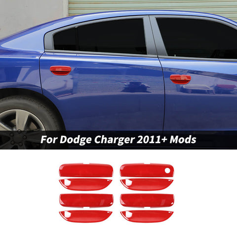For 2011+ Dodge Charger Car Door Handles Outer Door Bowl Decor Cover Trim