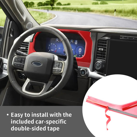For 2024+ Ford F150 Raptor Dashboard Instrument Display Panel Trim Cover Decor