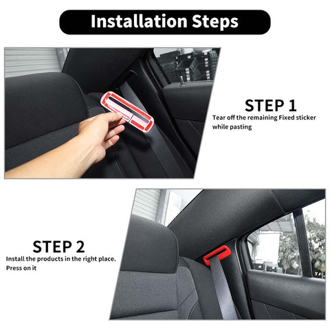 Seat Safety Belt Button Cover Trim For Dodge Charger/Chrysler 300C 2011+ Accessories | CheroCar