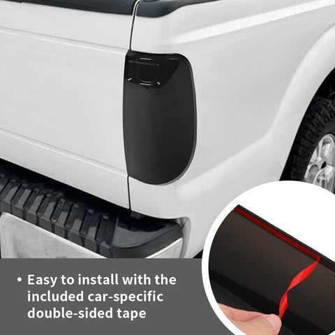 For 2024+ Ford F150 Tail Light Taillight Rear Light Garnish Cover Trim   Blackened(SmokedBlack)