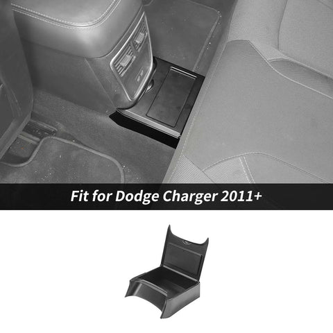 For 2011+ Dodge Charger/Chrysler 300C Interior Rear Center Storage Box Organizer