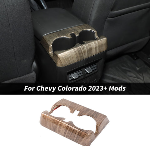 For 2023+ Chevy Colorado/GMC-CANYON Center Rear Water Cup Holder Trim Frame Cover