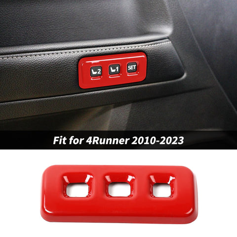 For 2010-2023 Toyota 4Runner Limited Memory Seat Adjustment Decor Cover Trim Bezels
