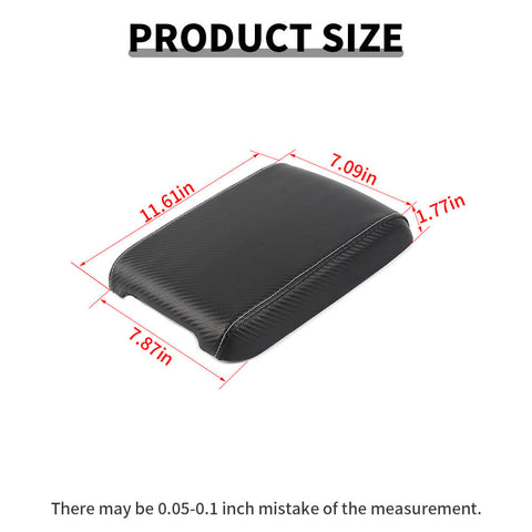 For 2009-2014 Dodge Challenger Leather Center Console Armrest Box Panel Trim Cover