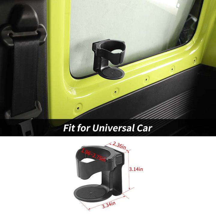 For Universal Car Multi-functional Practical Water Cup Holder Black