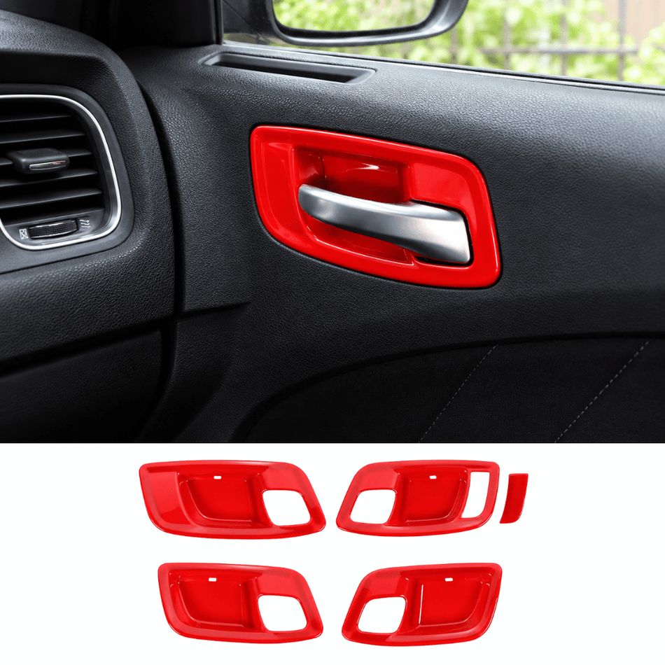 For 2011+ Dodge Charger/Chrysler 300C Inner Door Handle Bowl Trim Covers