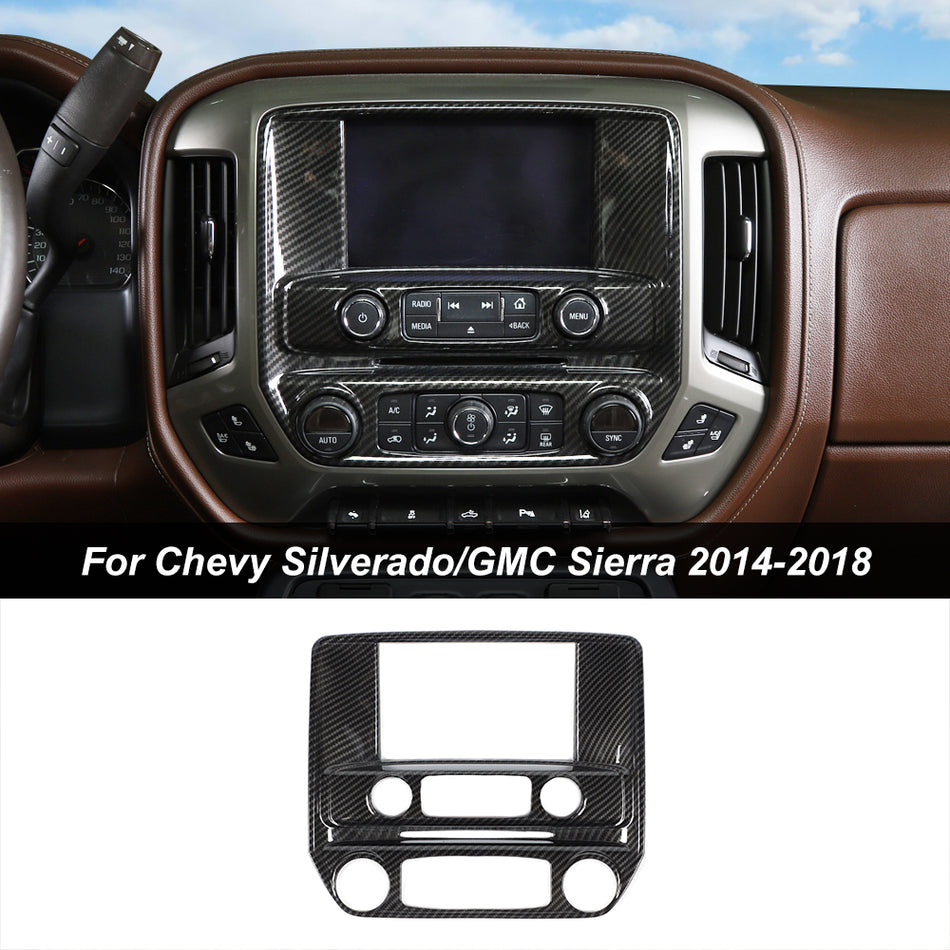 For 2014-2018 Chevy Silverado 1500 & GMC Sierra 1500 Center Console Dashboard Cover Trim