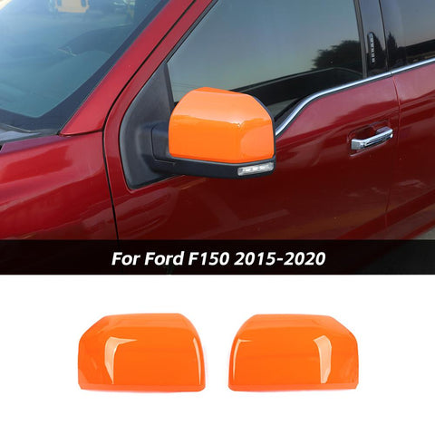 Side Door Rearview Mirror Cover Trim Frame For Ford F150 2015-2020 Accessories | CheroCar