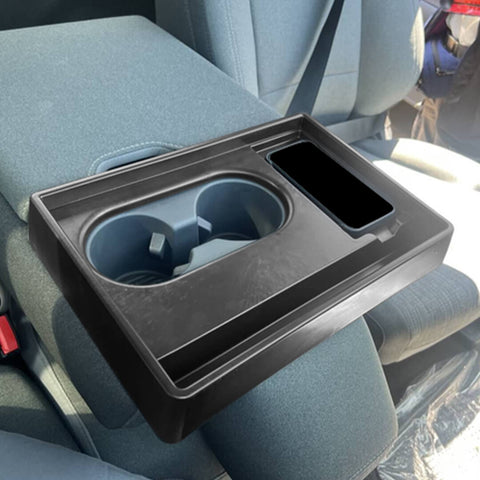 For 2021+ Ford F150/F250/F350/F450 Center Console Front Cup Holder Storage Box