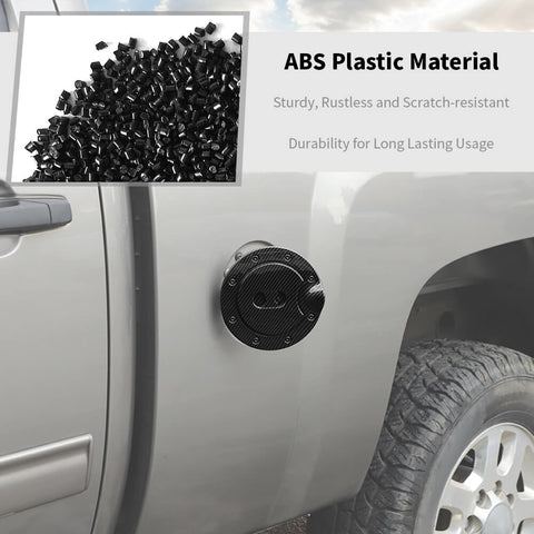 For 2007-2017 Chevy Silverado/GMC-SIERRA Gas Cap Door Fuel Tank Decor Cover Trim