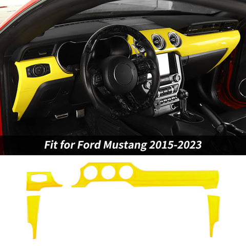 For 2015-2023 Ford Mustang Center Console Panel Cover Trim