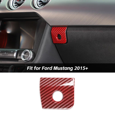 Dash Passenger Storage Box Switch Cover Bezel For Ford Mustang 2015+ Accessories | CheroCar