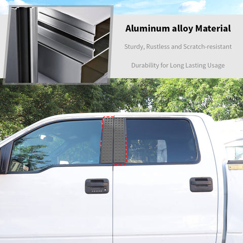 For 2009-2014 Ford F150 Raptor Car Window Center Pillar Post Panel Cover Trim