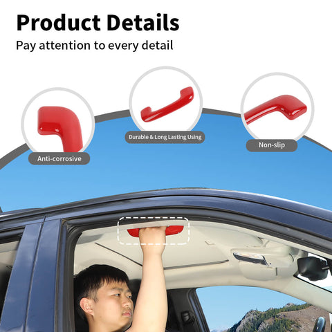 For 2011+ Dodge Durango Interior Roof Top Grab Bar Handle Trim Cover