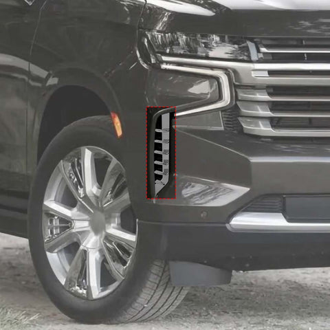 Front Bumper Corner Vent Decor Trim Cover For Chevy Suburban 2020+/Tahoe 2021+ Chrome Accessories | CheroCar